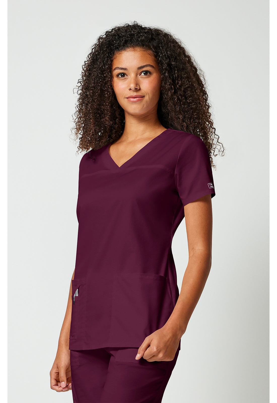 Cherokee Workwear Top met V-hals met gekruiste voorpanden en 2-way stretch WWE4727