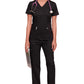 Cherokee Workwear Nep-wikkeltop met prinsessennaden en Core Stretch WWE4728