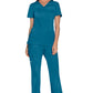 Cherokee Workwear Nep-wikkeltop met prinsessennaden en Core Stretch WWE4728