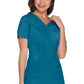 Cherokee Workwear Nep-wikkeltop met prinsessennaden en Core Stretch WWE4728