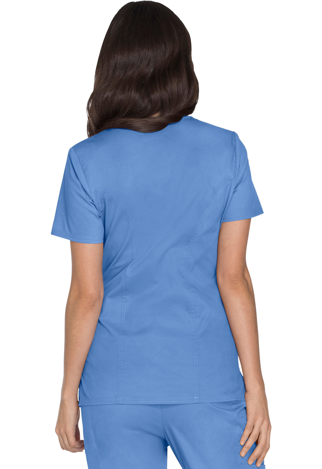 Cherokee Workwear Nep-wikkeltop met prinsessennaden en Core Stretch WWE4728