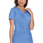 Cherokee Workwear Nep-wikkeltop met prinsessennaden en Core Stretch WWE4728