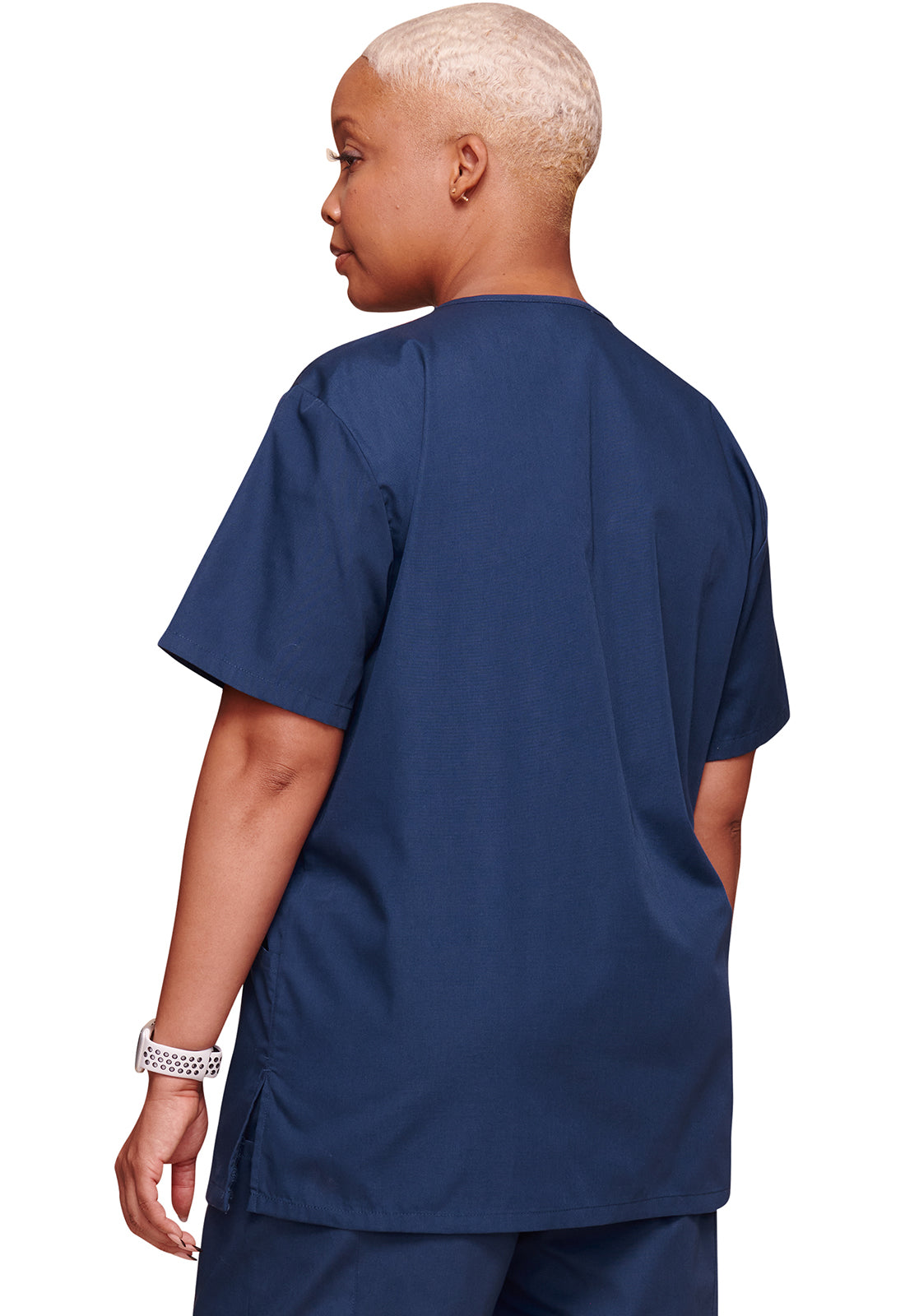 Cherokee Workwear Nep-wikkeltop met prinsessennaden en Core Stretch WWE4728