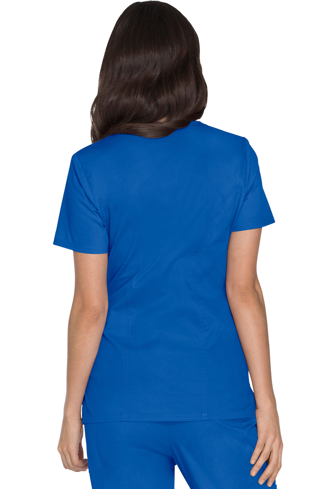 Cherokee Workwear Nep-wikkeltop met prinsessennaden en Core Stretch WWE4728