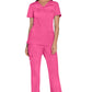 Cherokee Workwear Nep-wikkeltop met prinsessennaden en Core Stretch WWE4728