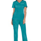 Cherokee Workwear Nep-wikkeltop met prinsessennaden en Core Stretch WWE4728