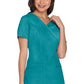 Cherokee Workwear Nep-wikkeltop met prinsessennaden en Core Stretch WWE4728