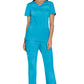 Cherokee Workwear Nep-wikkeltop met prinsessennaden en Core Stretch WWE4728