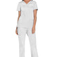 Cherokee Workwear Nep-wikkeltop met prinsessennaden en Core Stretch WWE4728