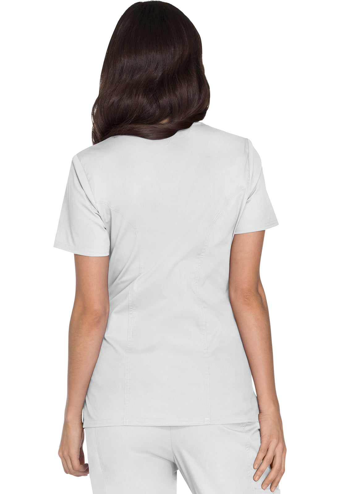 Cherokee Workwear Nep-wikkeltop met prinsessennaden en Core Stretch WWE4728