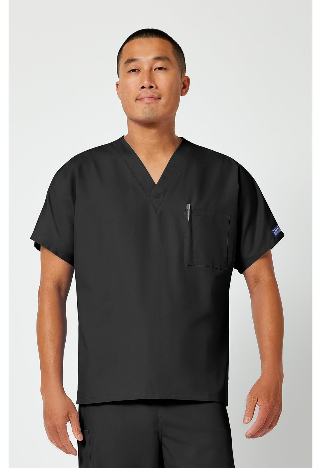 Cherokee Workwear Unisex tuniek met V-hals met vleermuismouwen en borstzak WWE4777