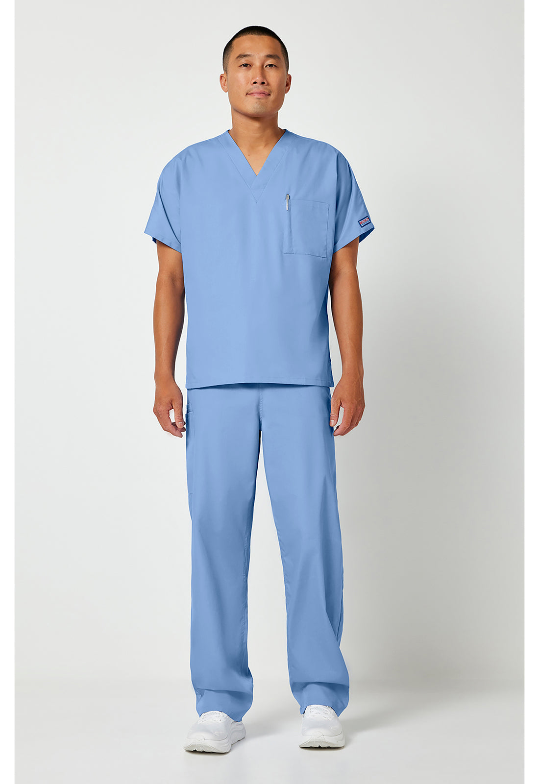 Cherokee Workwear Unisex tuniek met V-hals met vleermuismouwen en borstzak WWE4777