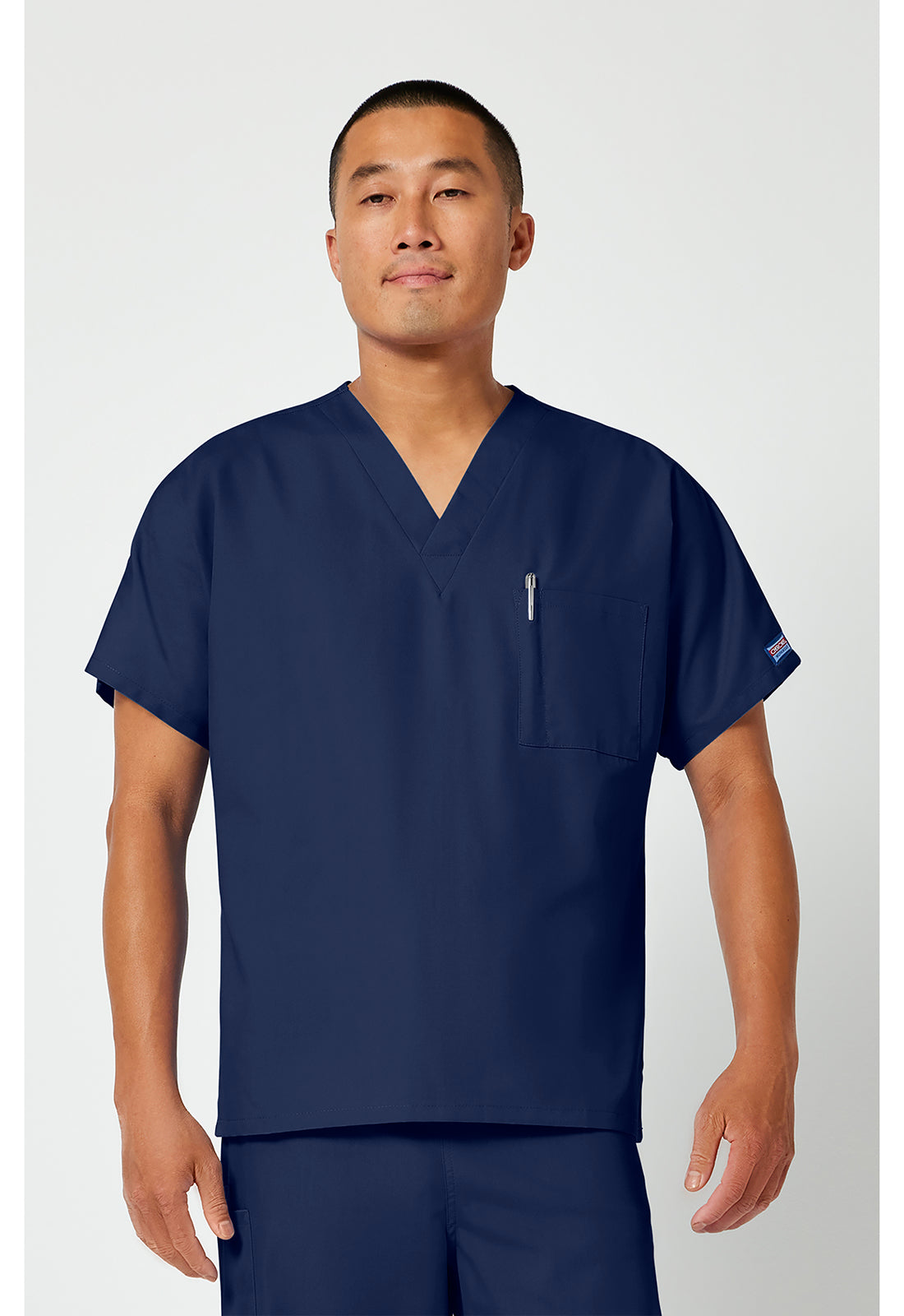 Cherokee Workwear Unisex tuniek met V-hals met vleermuismouwen en borstzak WWE4777