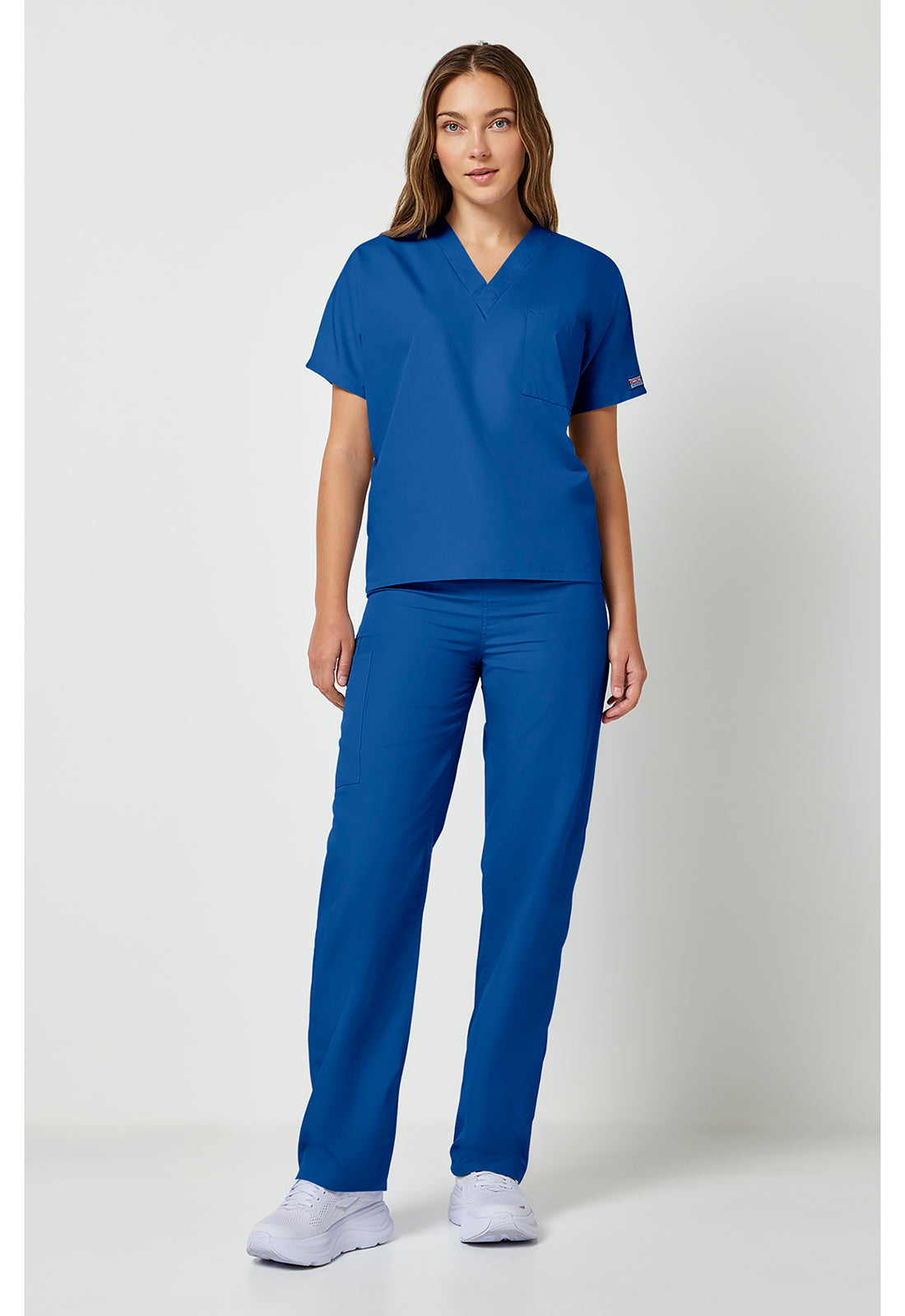Cherokee Workwear Unisex tuniek met V-hals met vleermuismouwen en borstzak WWE4777