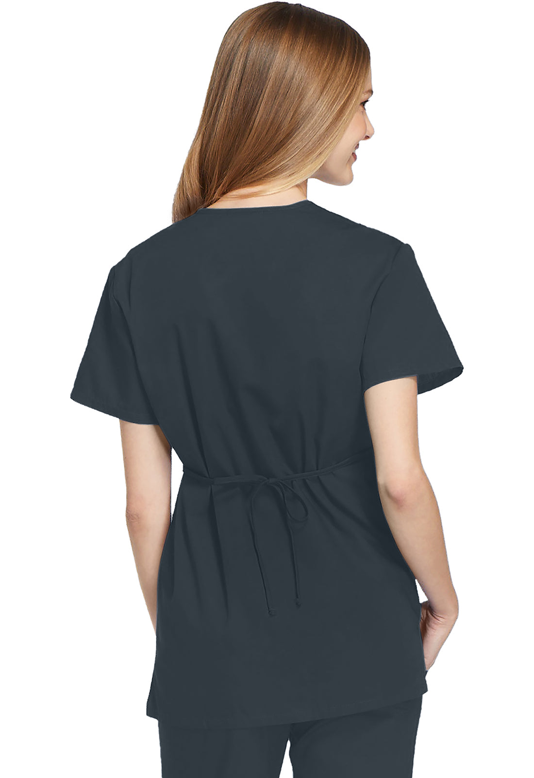 Cherokee Workwear Nep-wikkeltuniek met verstelbare strik en telefoonzakje WWE4801