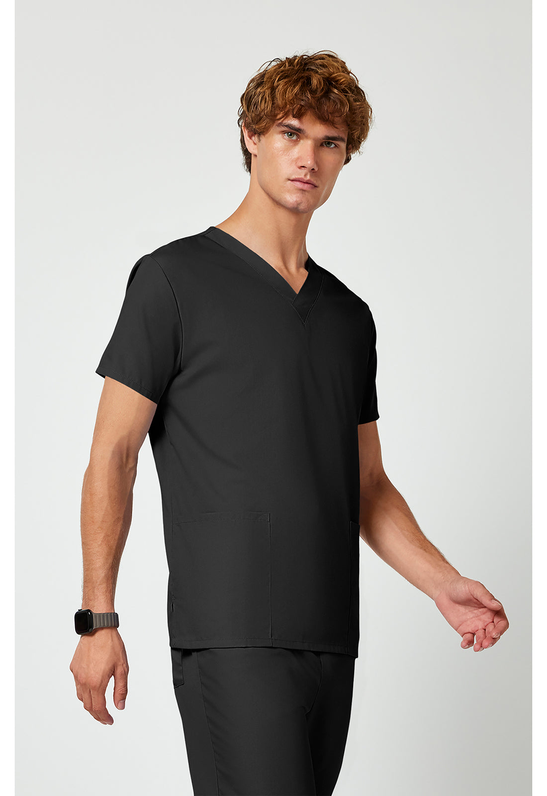 Unisex top en broek set met V-hals en trekkoordbroek WWE530C