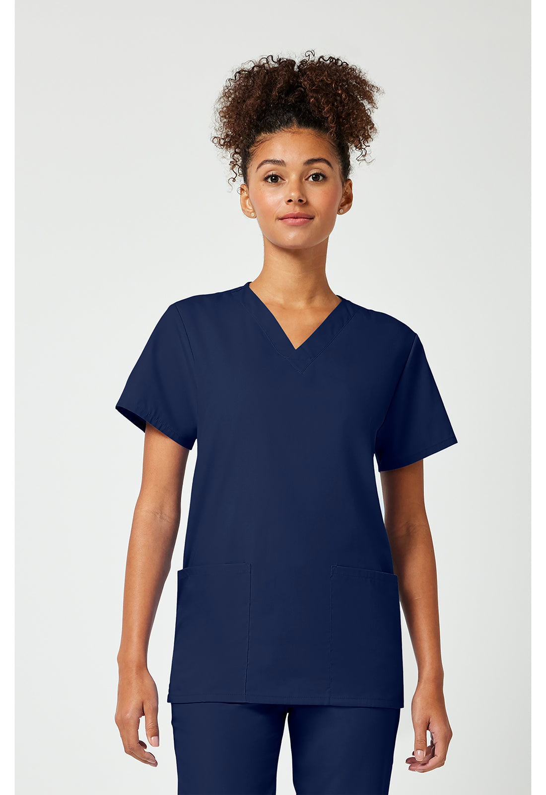 Unisex top en broek set met V-hals en trekkoordbroek WWE530C