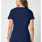 Top met V-hals met mesh details en 2-way stretch WWE601