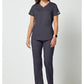 Top met V-hals met mesh details en 2-way stretch WWE601