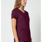 Top met V-hals met mesh details en 2-way stretch WWE601