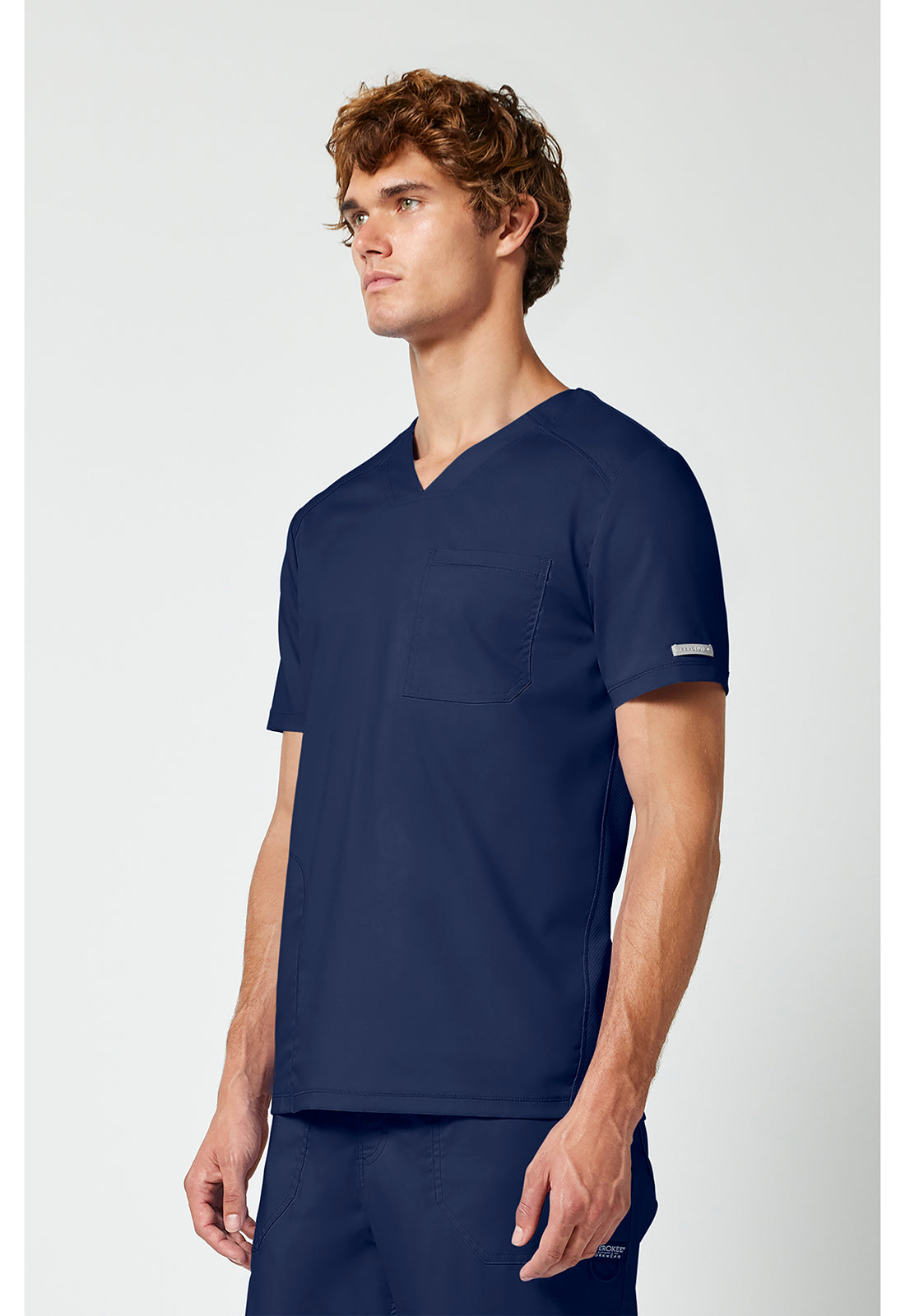 Cherokee Workwear Heren T-shirt met V-hals met mesh details en veiligheidsritszak WWE603