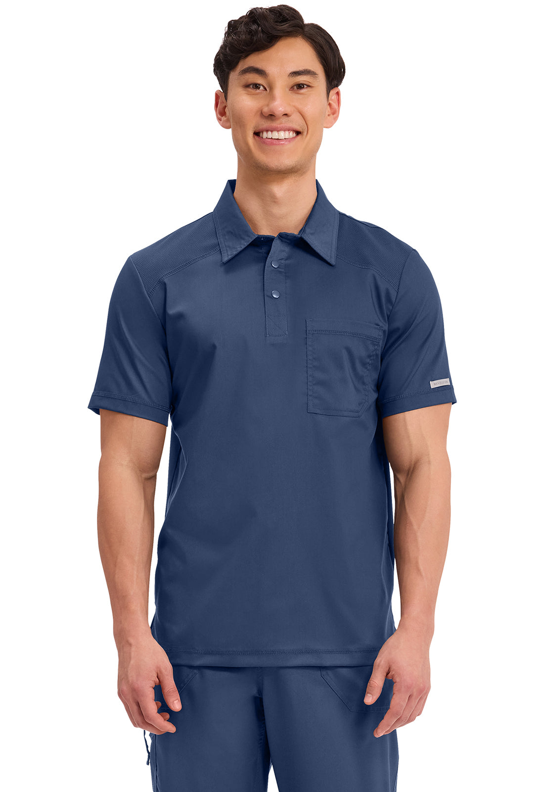 Cherokee Workwear Polo shirt voor heren met mesh schouderpanelen en 2-way stretch WWE615