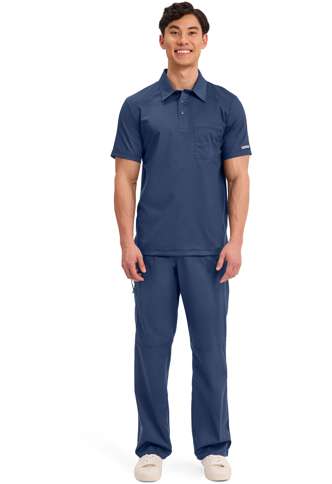 Cherokee Workwear Polo shirt voor heren met mesh schouderpanelen en 2-way stretch WWE615