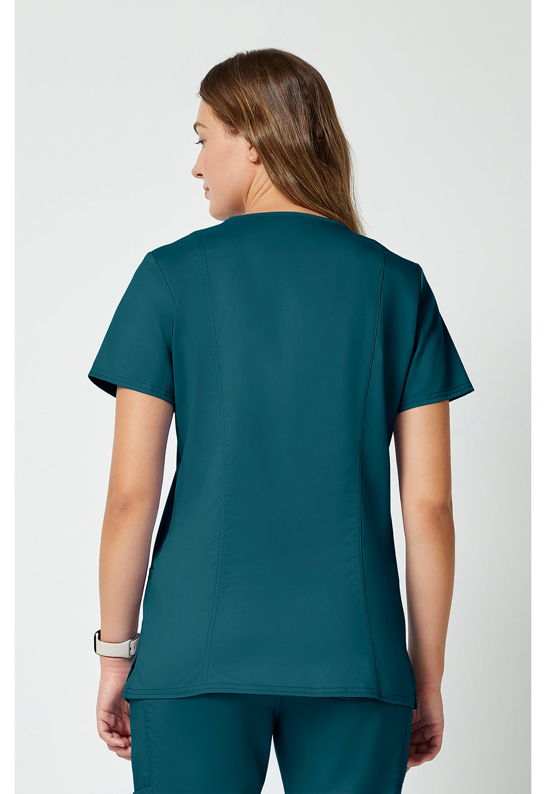 Cherokee Workwear Top met V-hals met prinsessennaden, instrumentlus en 2-way stretch WWE620