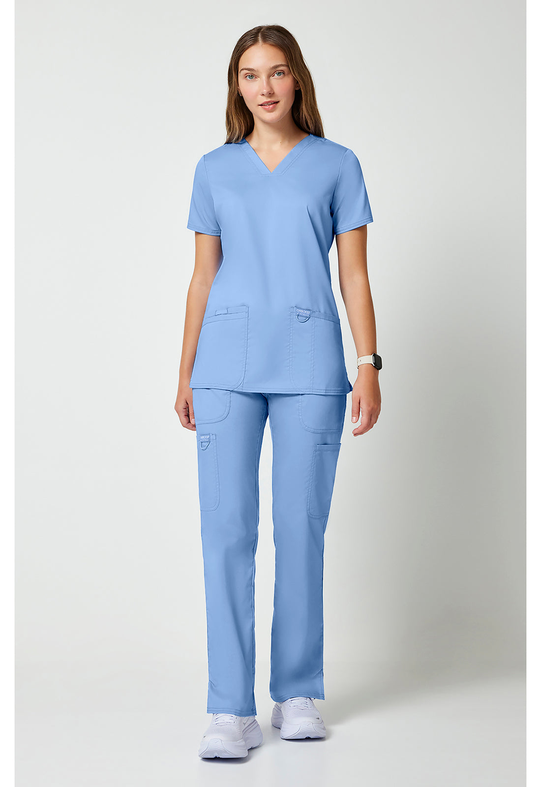 Cherokee Workwear Top met V-hals met prinsessennaden, instrumentlus en 2-way stretch WWE620