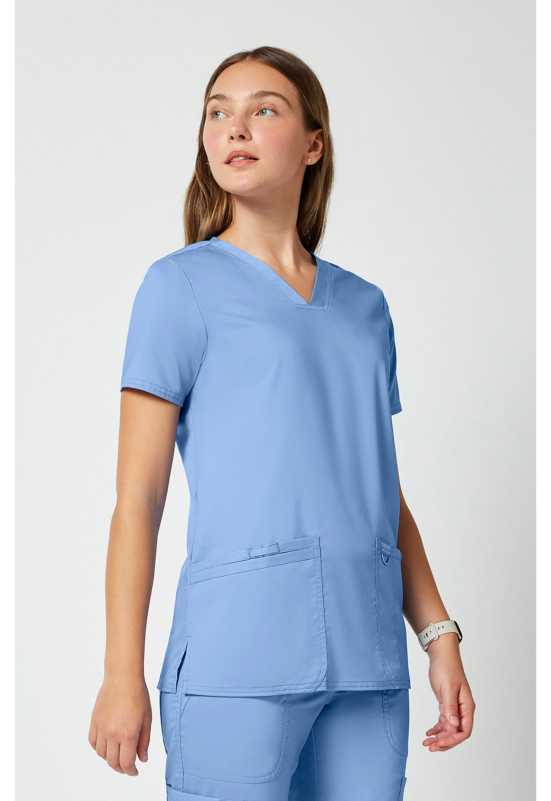 Cherokee Workwear Top met V-hals met prinsessennaden, instrumentlus en 2-way stretch WWE620