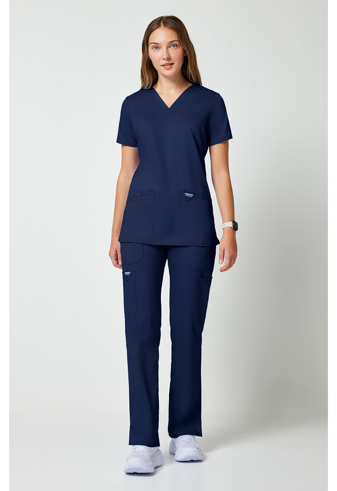Cherokee Workwear Top met V-hals met prinsessennaden, instrumentlus en 2-way stretch WWE620