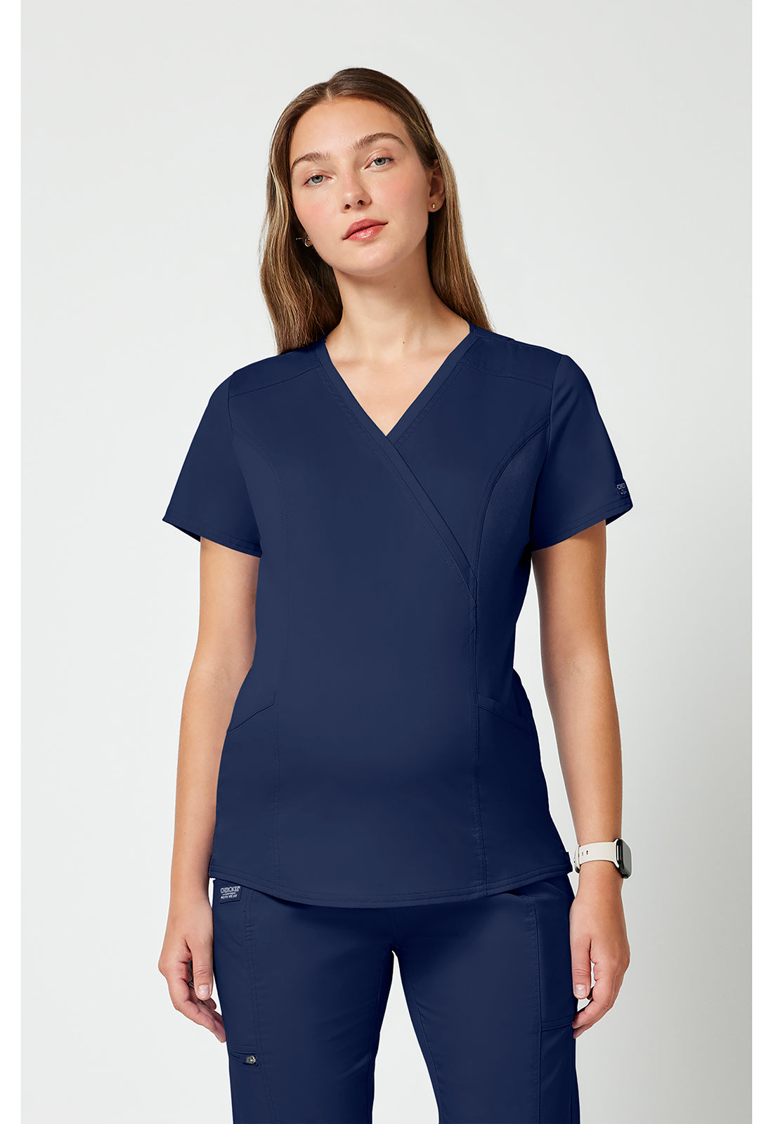 Cherokee Workwear Zwangerschapstop met wikkeleffect met verstelbare zijritsen en 2-way stretch WWE688