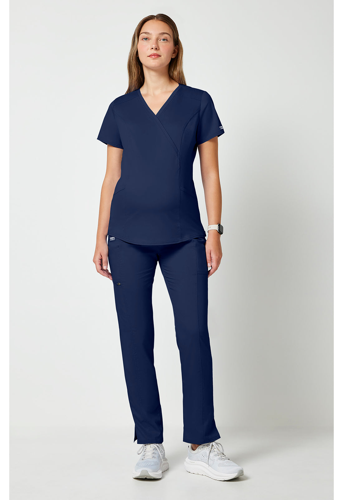 Cherokee Workwear Zwangerschapstop met wikkeleffect met verstelbare zijritsen en 2-way stretch WWE688