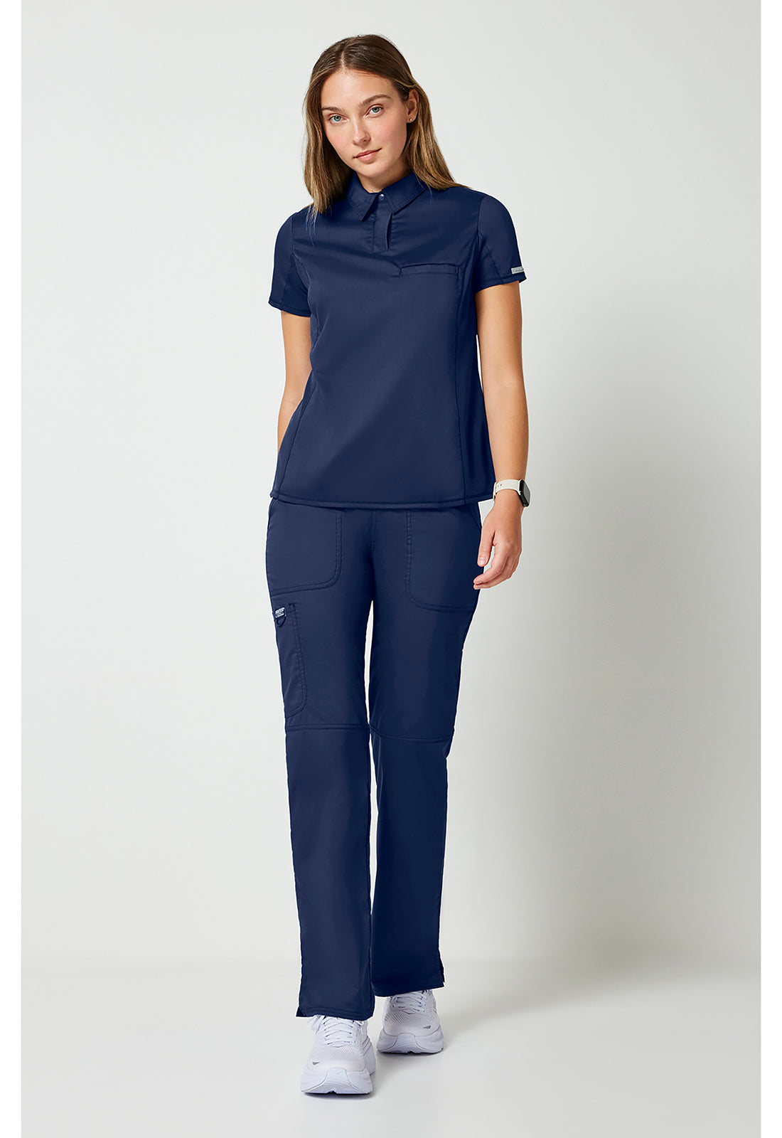 Cherokee Workwear Instopbare polo met drukknoopsluiting aan de voorkant met meshpanelen en 2-way stretch WWE698