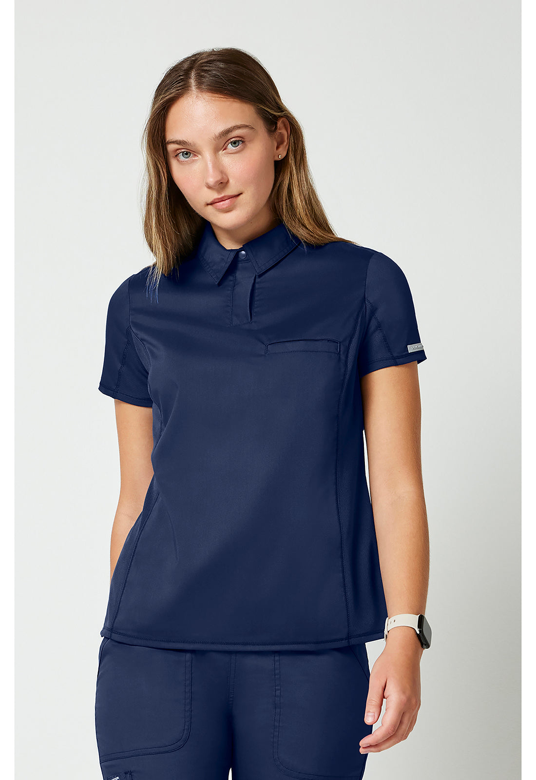 Cherokee Workwear Instopbare polo met drukknoopsluiting aan de voorkant met meshpanelen en 2-way stretch WWE698