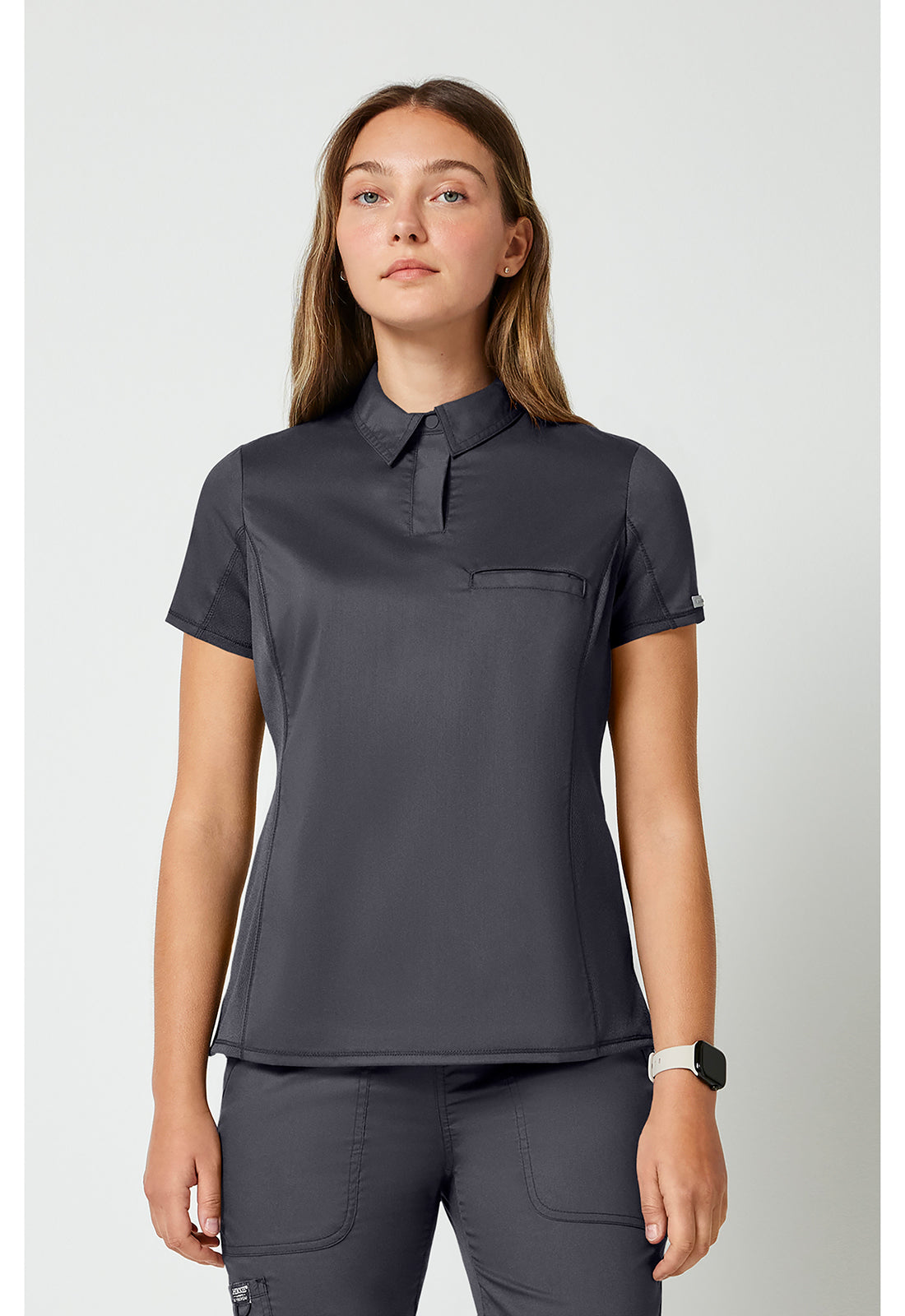 Cherokee Workwear Instopbare polo met drukknoopsluiting aan de voorkant met meshpanelen en 2-way stretch WWE698