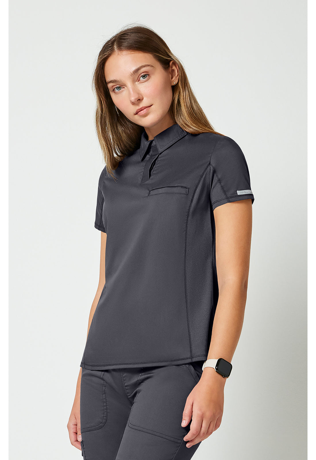 Cherokee Workwear Instopbare polo met drukknoopsluiting aan de voorkant met meshpanelen en 2-way stretch WWE698