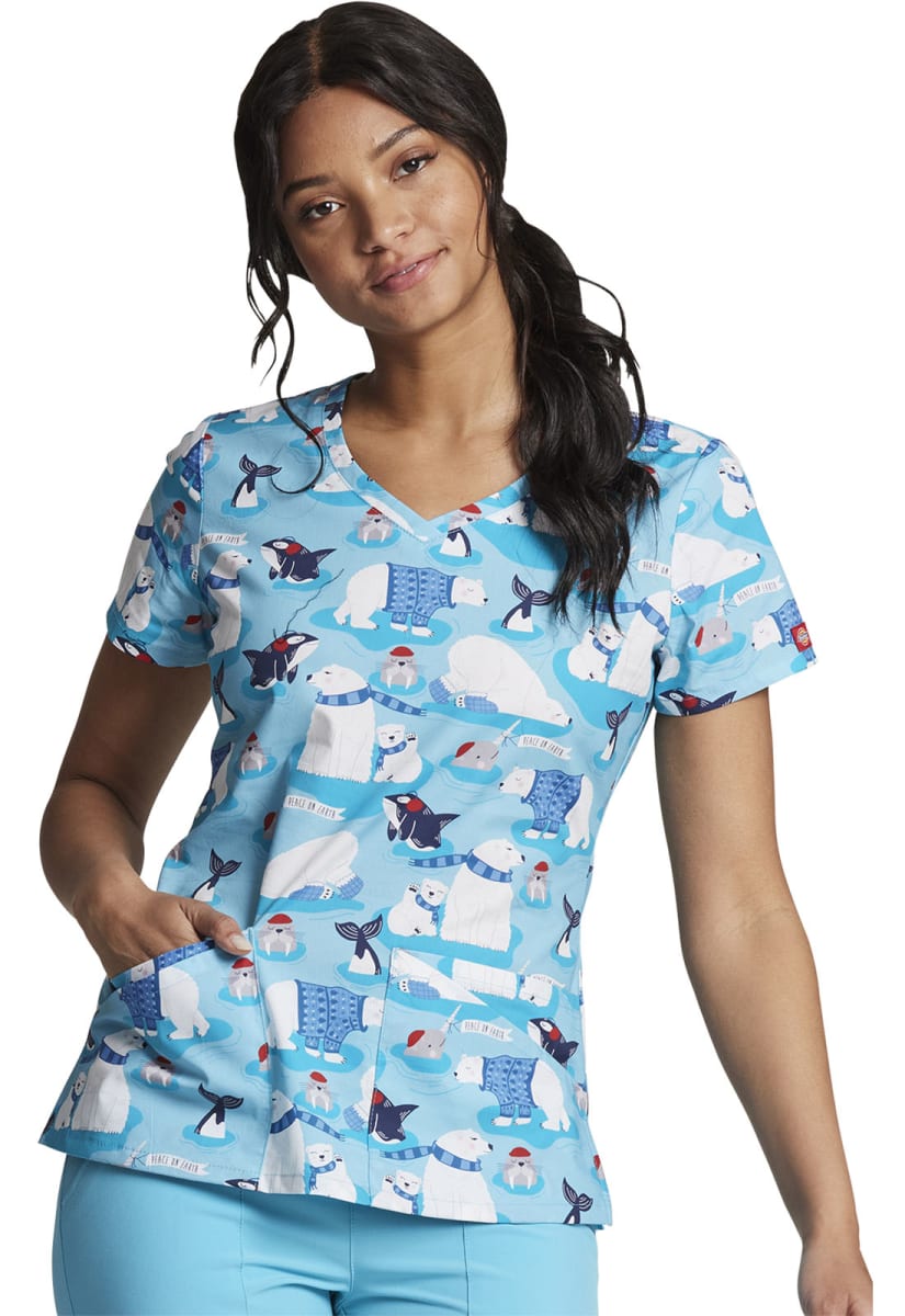 Tuniek Dickies DK721 Peaceful Earth - Zorgkleding.nl