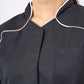 Alsico Dames Zorgtuniek Mentha Zwart met Witte Accenten