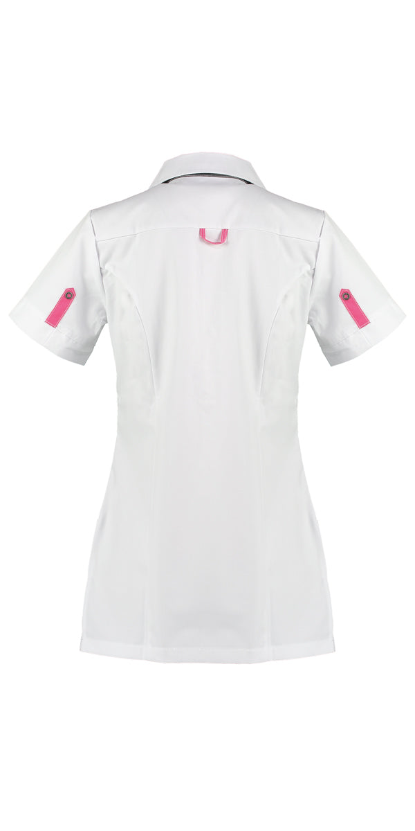 Ladies care jacket Kristel white with color accents in 3 colors