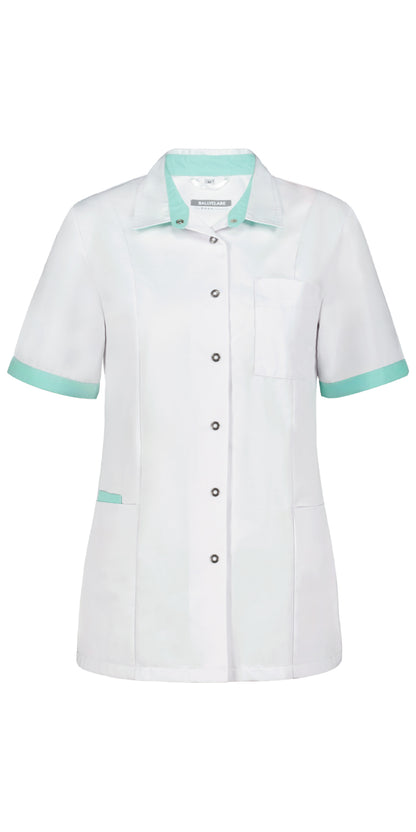 Veste Fijke blanche avec accent de couleur