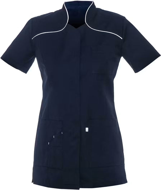 Alsico Dames Zorgtuniek Mentha Zwart met Witte Accenten