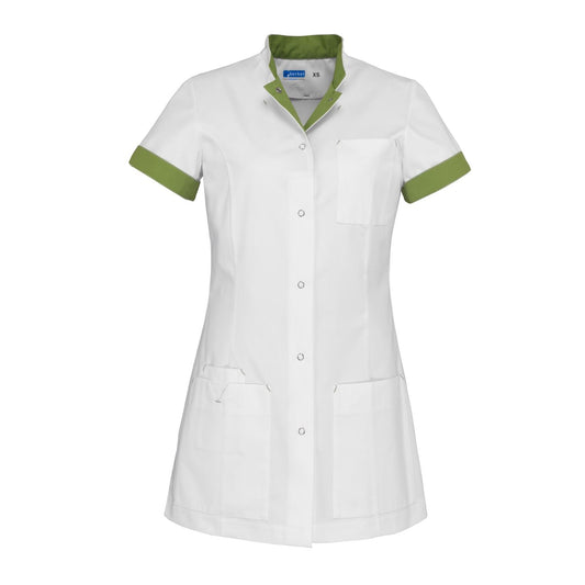 Zorgjasje Jill wit met kleuraccenten - Zorgkleding.nl