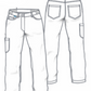 Broek Thea wit stretch - Zorgkleding.nl