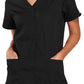 Snap Front V-Neck Top - Zorgkleding.be
