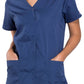 Snap Front V-Neck Top - Zorgkleding.be