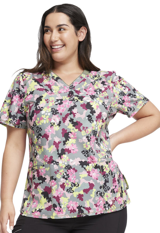 Tuniek Cherokee CK634 in Floral Camo-tion - Zorgkleding.nl