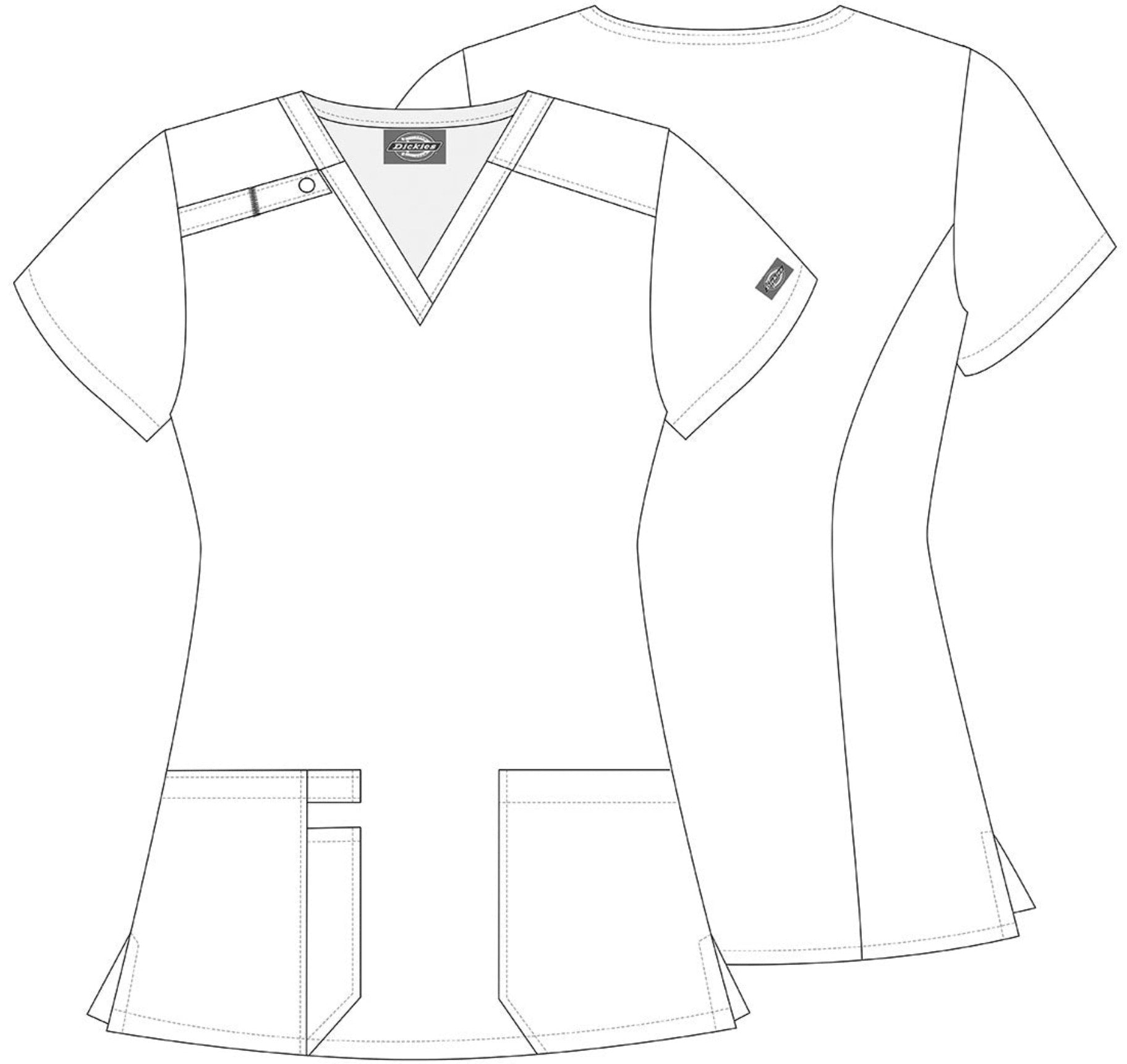 Tuniek Dickies DK616 Loving Blooms - Zorgkleding.nl